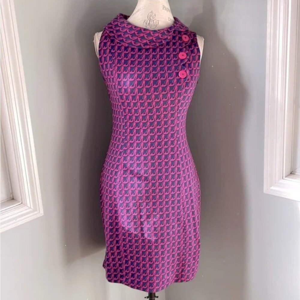 Lilly Pulitzer stretch vintage look shift dress EUC size S